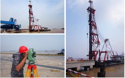 海力2號碼頭、海力6號碼頭鋼護樁沉樁完工